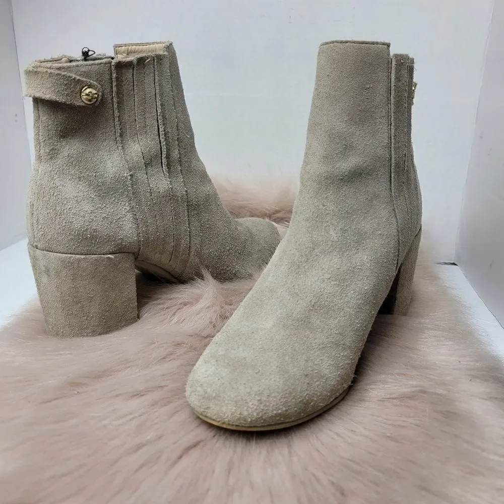 Zara Women's Grey Chelsea Ankle Bootie Shoes Size 6.5